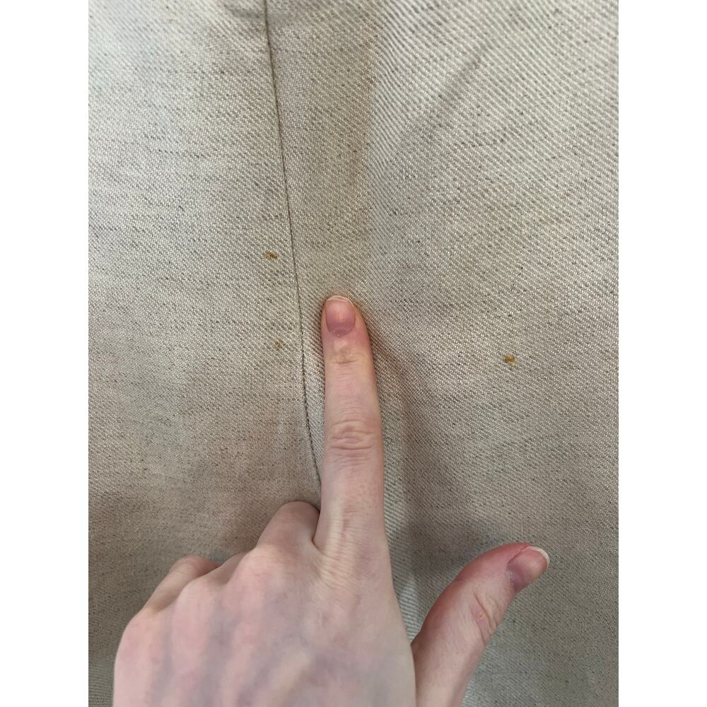 Alberto Makali Women's 8 Beige Cream Trouser Pants Cropped Minimalist FLAWS - Picture 8 of 11